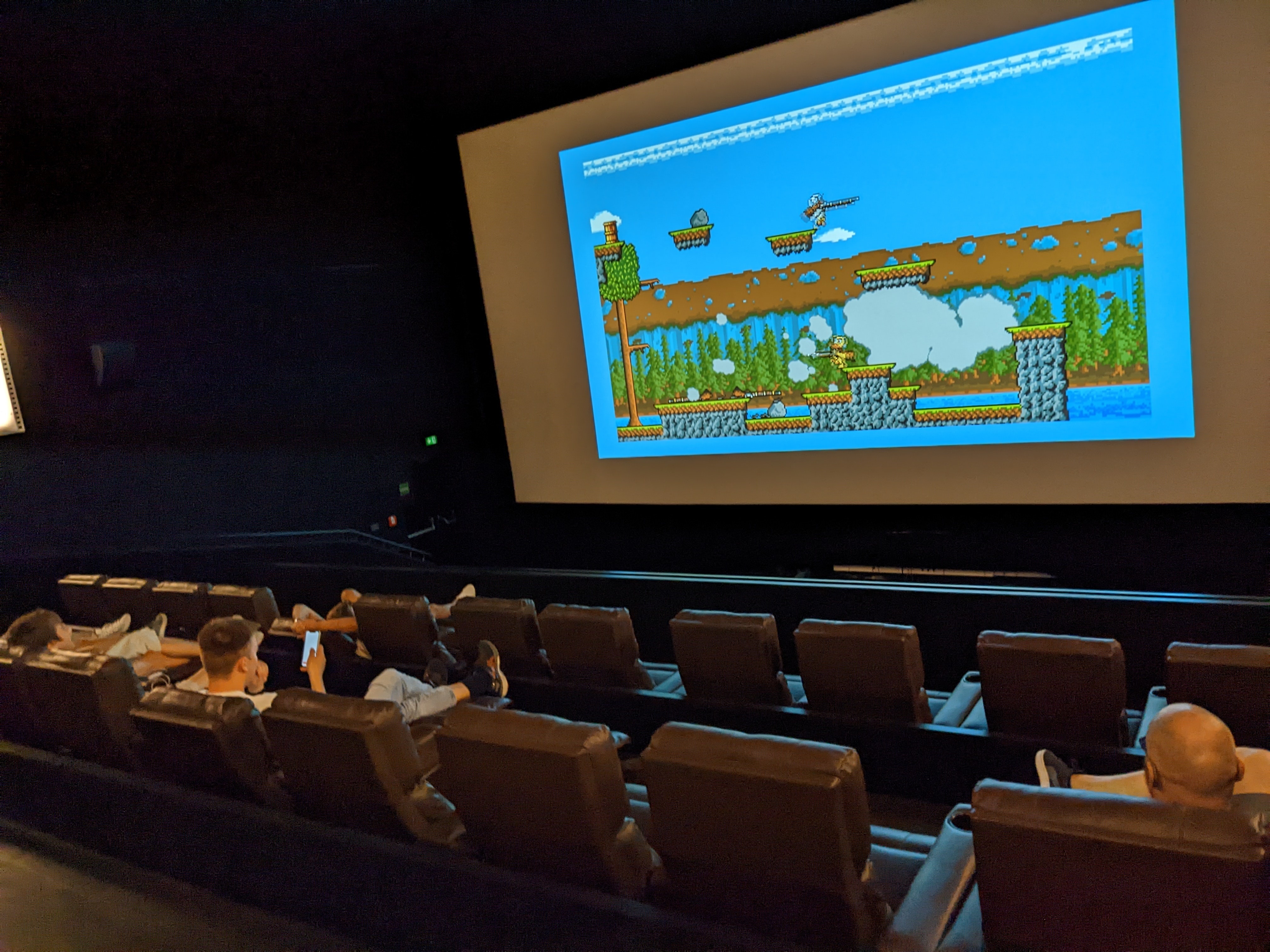 The team playing some Duck game.